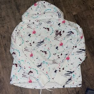 Youth hooded sweatshirt with drawstring